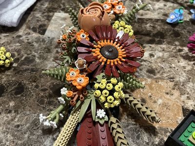 Lego Dried Flower Centerpiece