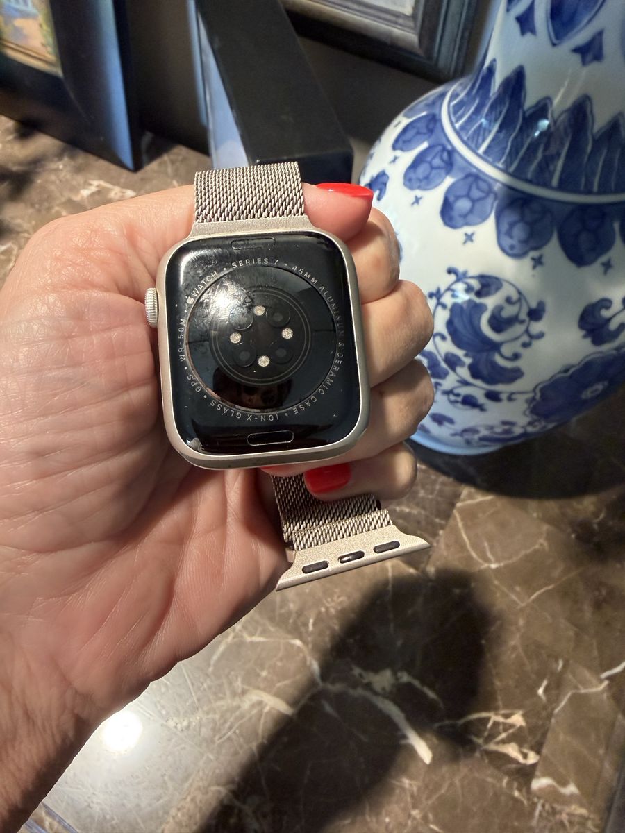 Apple Watch Series 7 45mm Aluminum GPS Smartwatch with Mesh Band