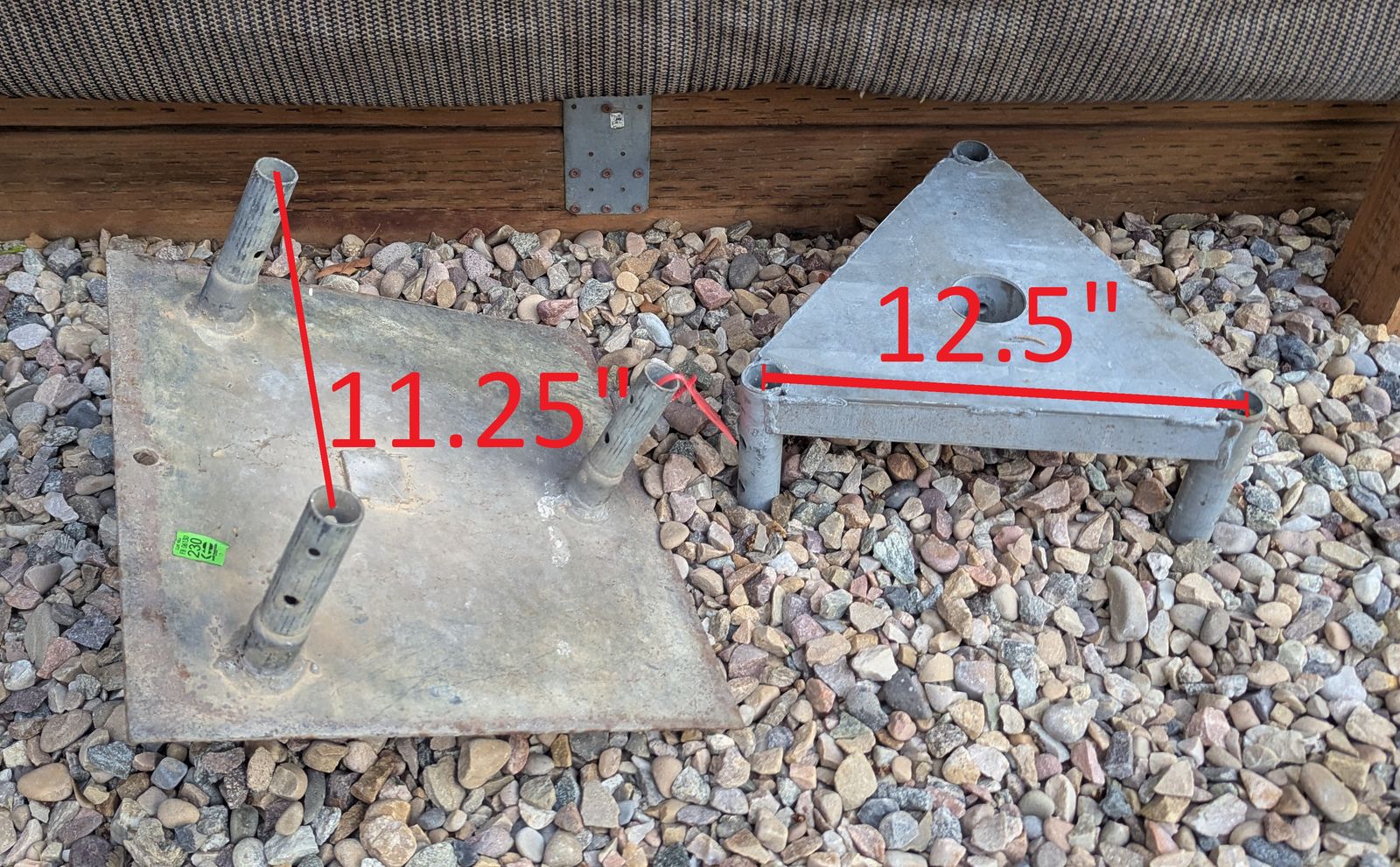 Radio Tower Base Plate and Top Plate