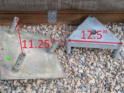 Radio Tower Base Plate and Top Plate