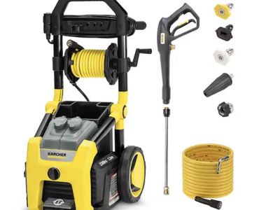 KARCHER 2300 PSI 1.2 GPM K2300PS Electric Power Pressure Washer with Turbo, 15-Degree, 40-Degree and Soap Nozzles