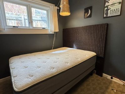 Full/Queen Headboard, Mattress, Box Spring Frame