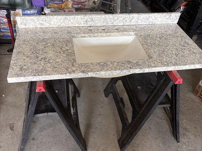 Everest 49 in Vanity Top