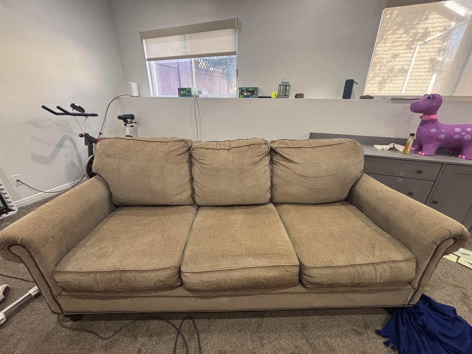 Comfy beige couch