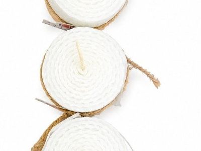 LACASER 3 Pack Rolled Beeswax Candles with Cotton Wick – Natural Honeycomb Wax Candles