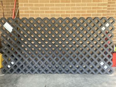 NEW Black Vinyl Lattice Panels 4x8 – 8 Available