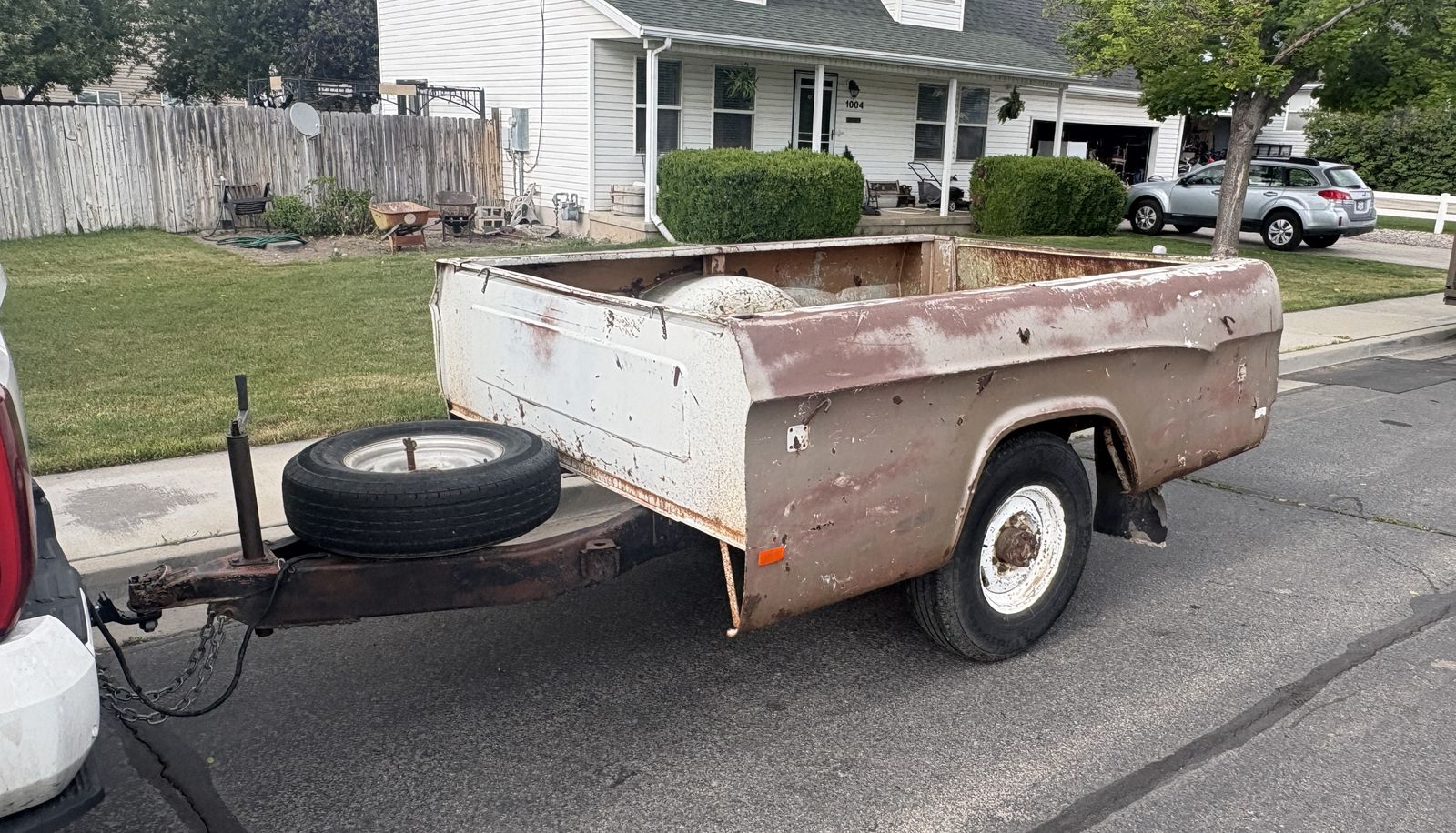 FREE DELIVERY - ROAD READY 5ft by 9ft Trailer (Lights, 2 Spares, Jack)