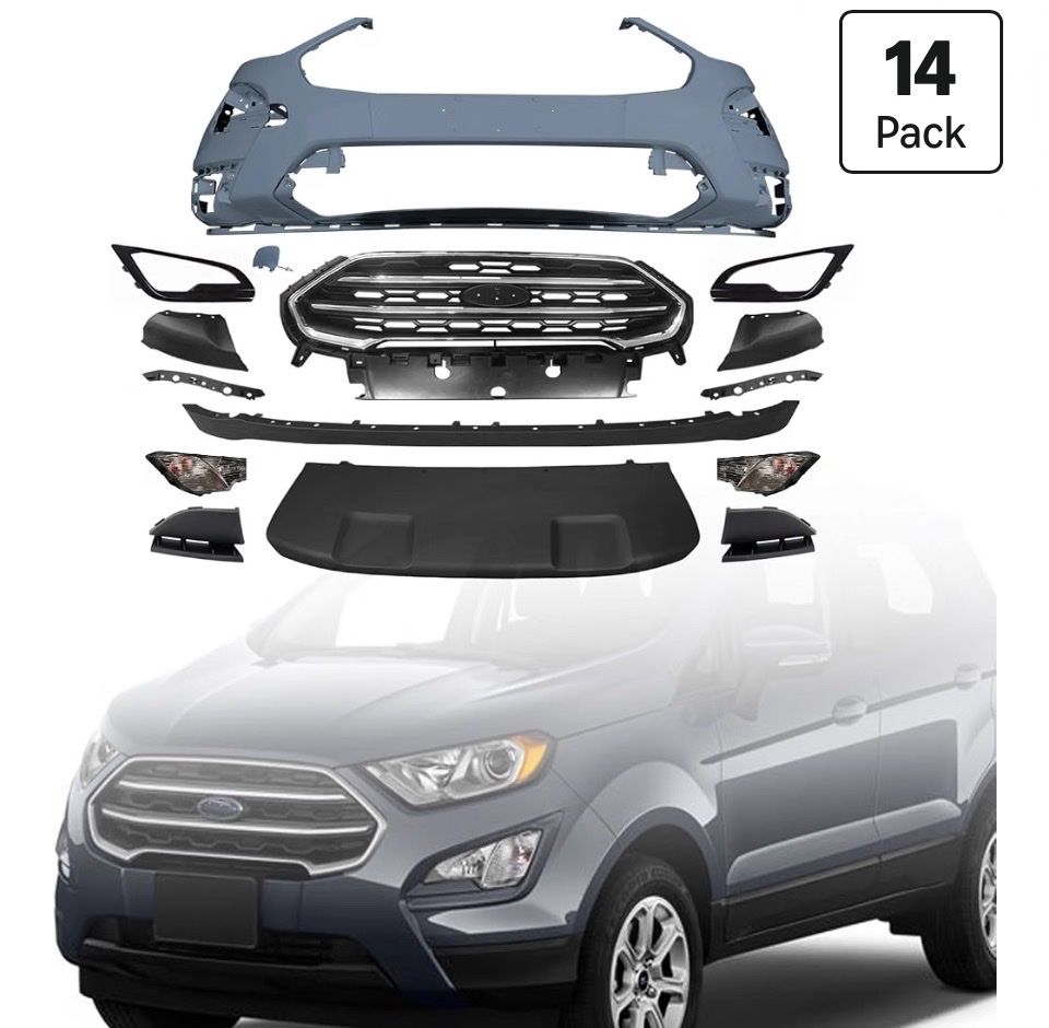 18-22 Ford Ecosport front bumper cover Facia kit with lights