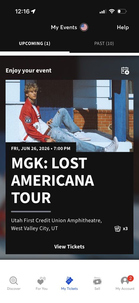 MGK Lawn Tickets