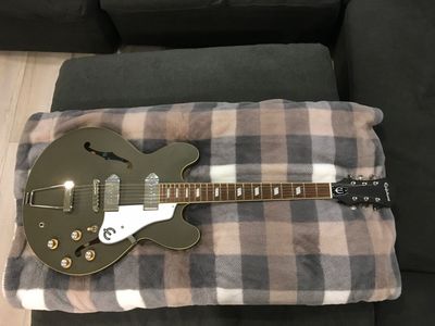 Epiphone Dot Studio Semi-Hollow Electric Guitar Olive Drab Finish