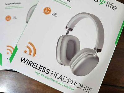 ACharged Life Smart-Wireless Over-Ear Headphones – Grey (Brand New)
