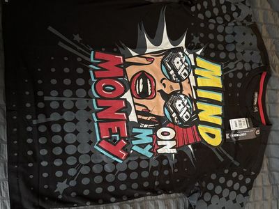 Contender Men's Black "Money On My Mind" Graphic T-Shirt - Size Large