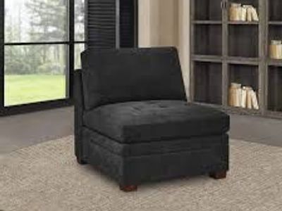 Thomasville Tisdale Armless Chair, Dark Gray 1695541 #105845