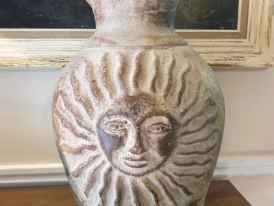 Vintage Terracotta Sun Vase