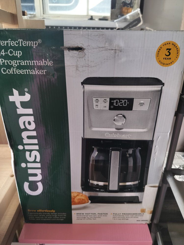 Cuisinart PerfectTemp 14-Cup Programmable Coffeemaker - Brew Hotter, Faster