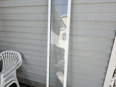 Pet door for sliding glass door.