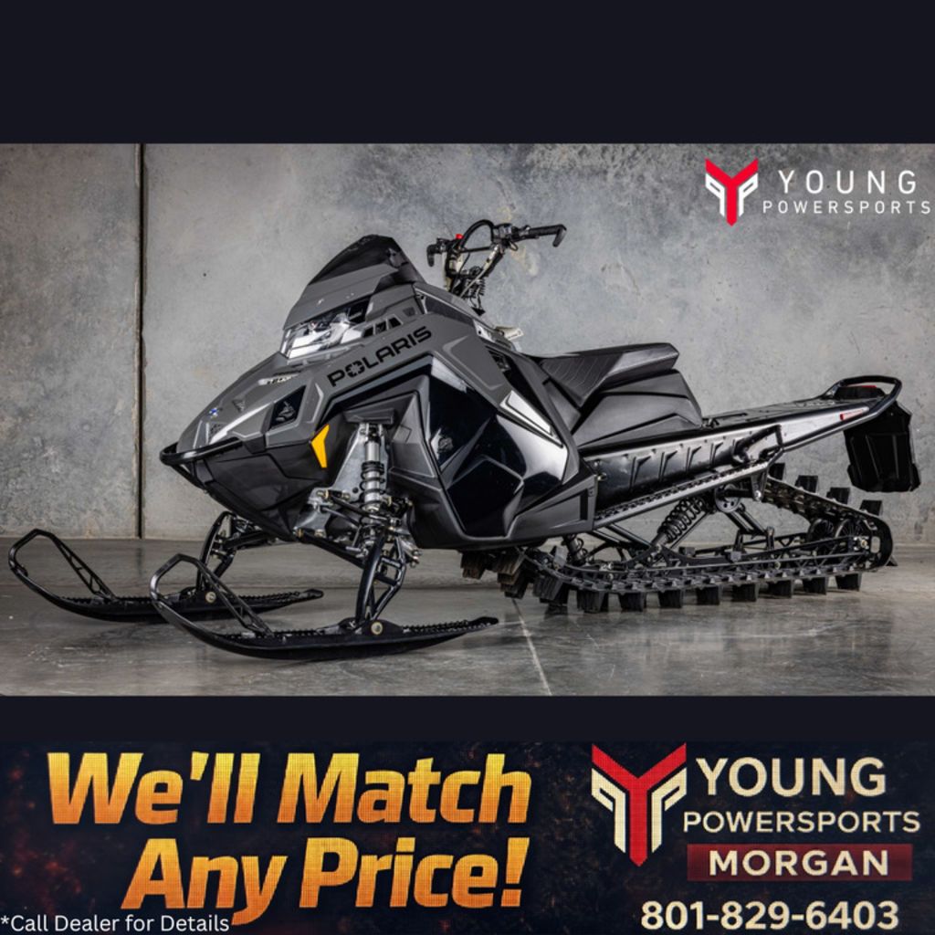 2025 Polaris® 850 RMK SP 155 Mirage Gray / Gloss Black