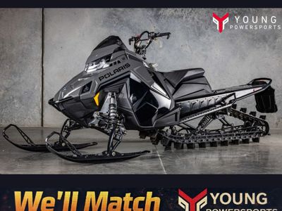 2025 Polaris® 850 RMK SP 155 Mirage Gray / Gloss Black