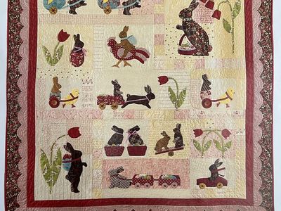 Rabbits Prefer Chocolate Quilt Kit - 12 Month - Block of the Month Kit