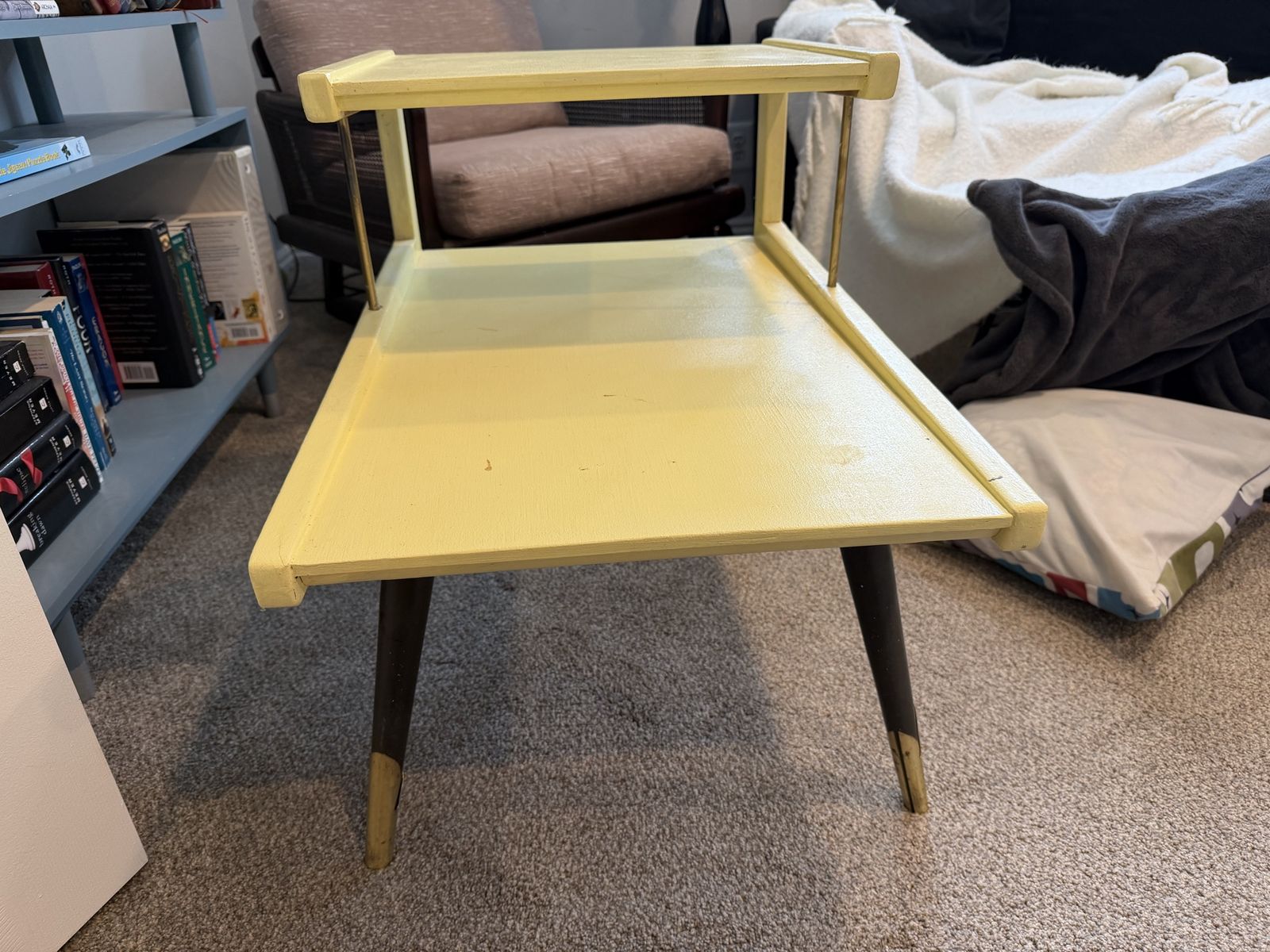Yellow MCM side table