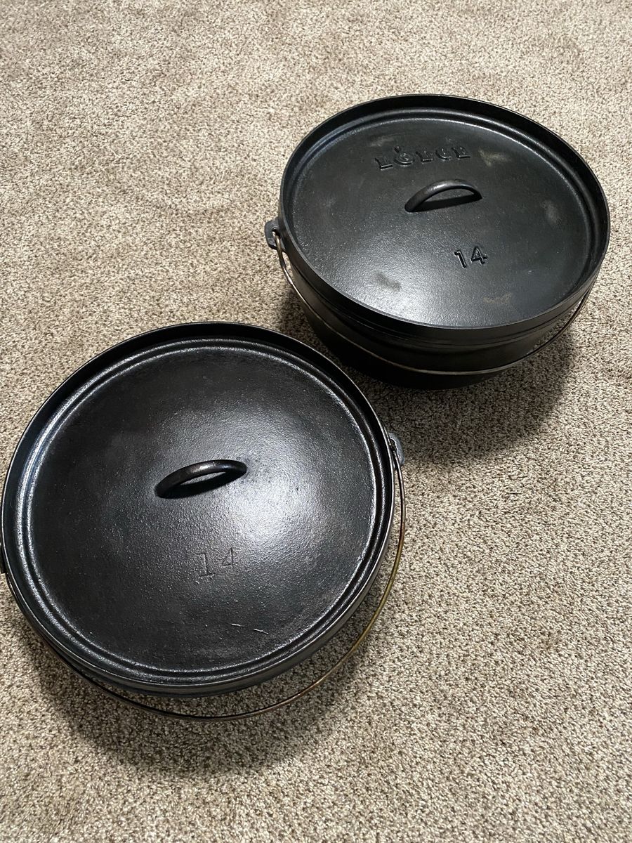 Lodge Cast Iron 14 Camp Dutch Ovens - Set of 2