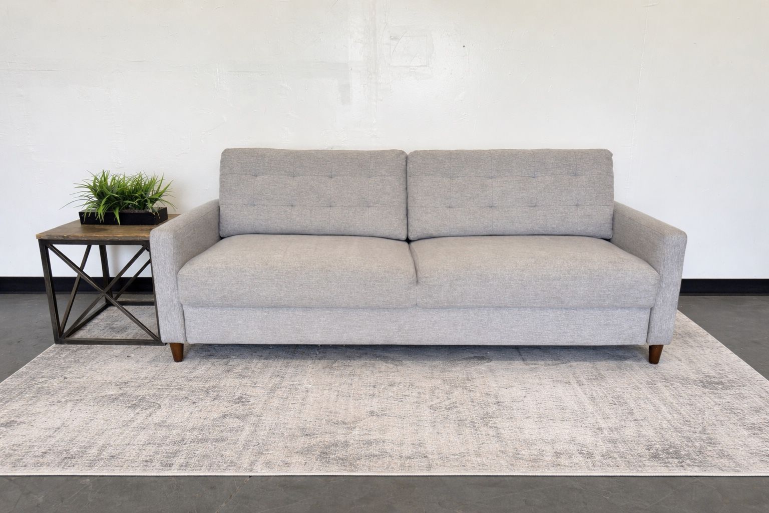 GRAY COSTCO SOFA COUCH W/ CONVERTIBLE SLEEPER