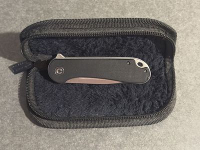 CIVIVI Elementum Folding Knife D2 Steel Black G10 w/ Case
