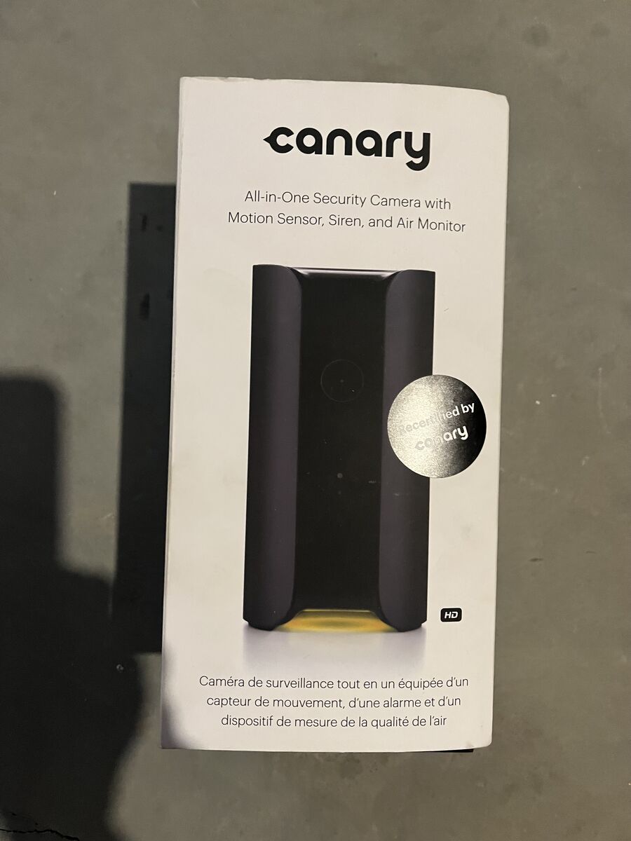 Canary All in One security camera with motion sensor, siren, and air monitor