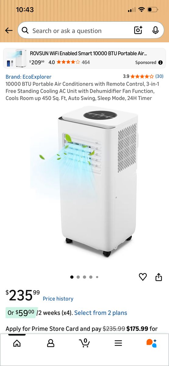 AC Unit 8000k BTU