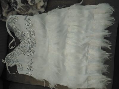 mini skirt feather dress size small