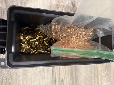 .380 acp brass and bullets