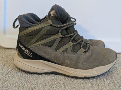 Merrell Waterproof Green Hiking Boots, Size 7, Women's Trail Footwear
