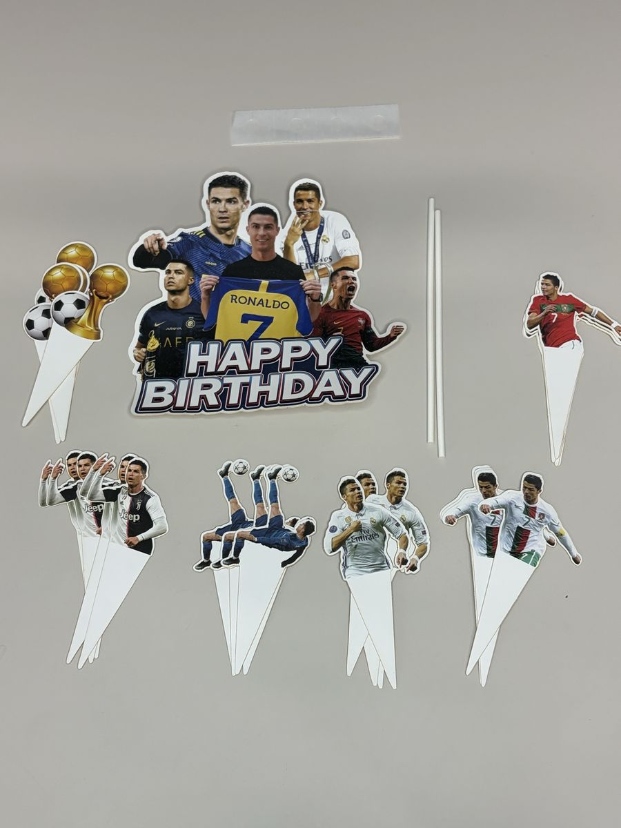 Ronaldo Cake and Cupcake Toppers