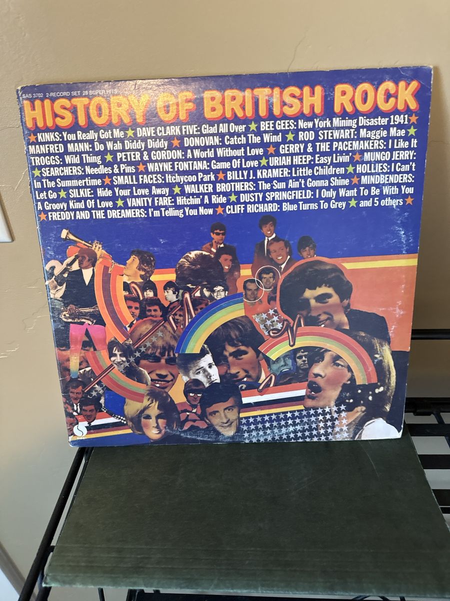 History of British Rock Vintage 2-Record Set LP Vinyl Album Sire Records SAS 3702