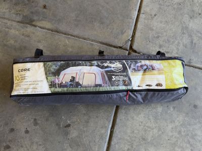 CORE 10-Person Lighted Instant Cabin Tent with Awning - Used