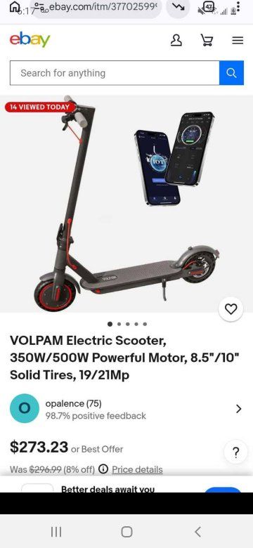 volpam electric scooter