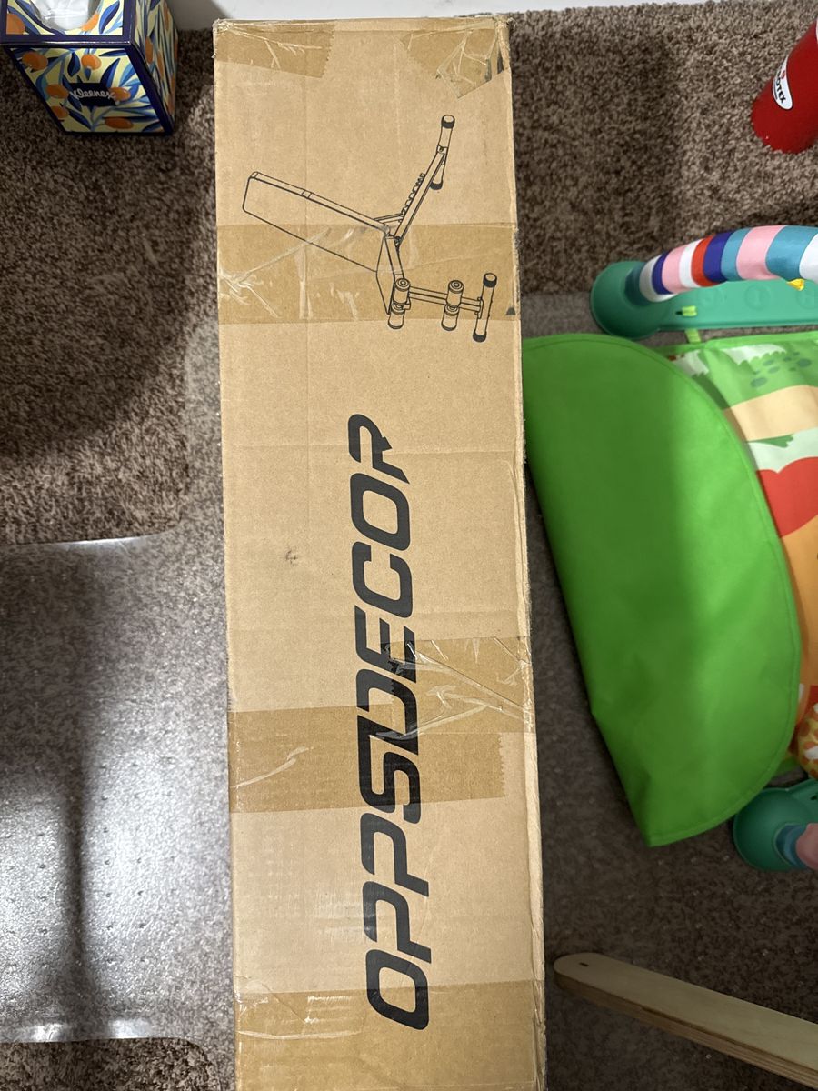 OPPSDECOR 6-in-1 900lb Weight Bench w/ Squat Rack - Brand New, Unopened