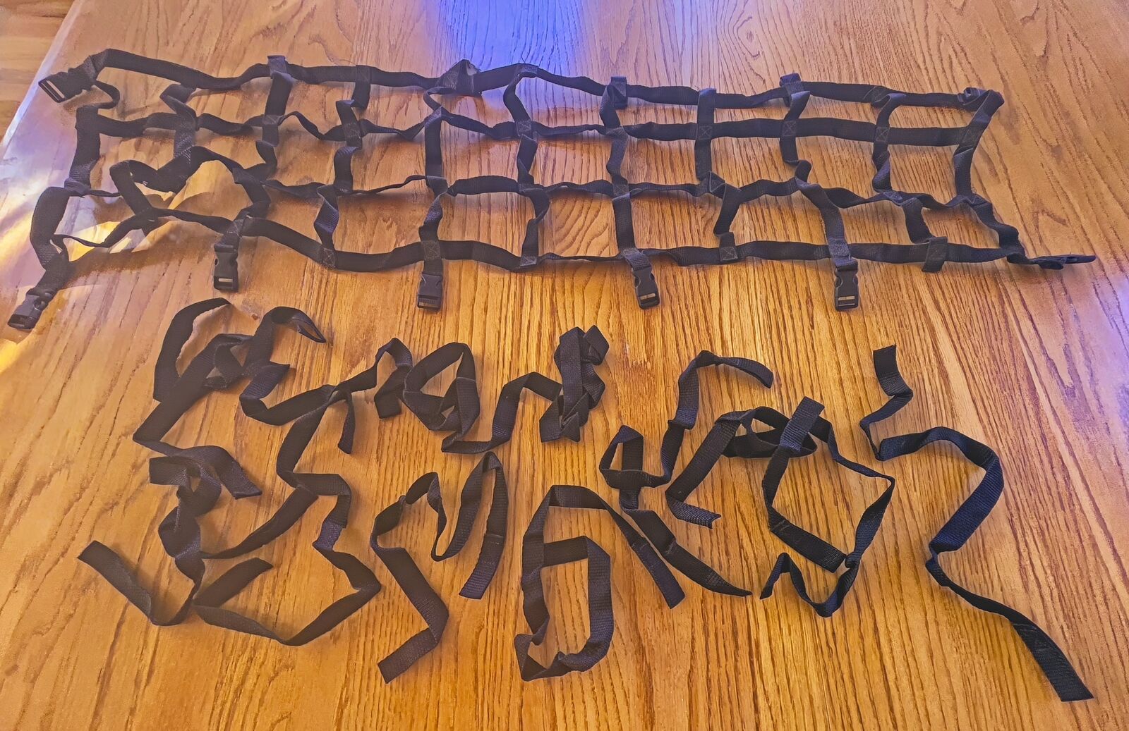 Nylon Cargo Mesh Tie Down with straps and buckles