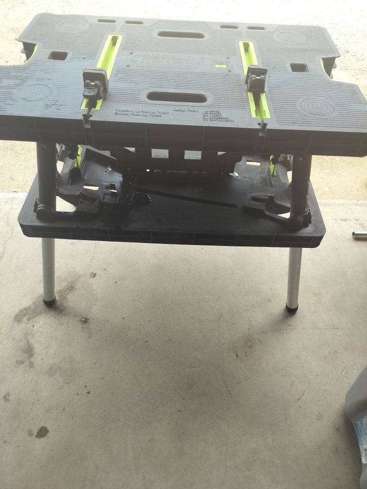 Keter Folding Work Table and Workbench with Clamps