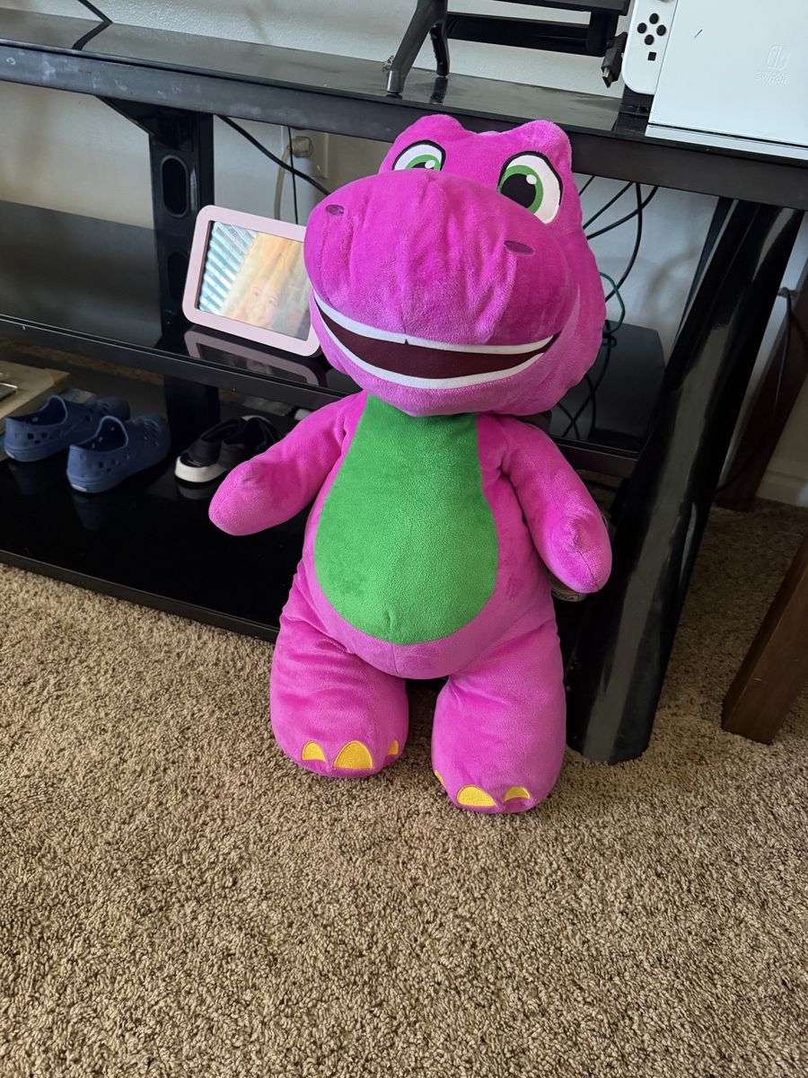 Fisher-Price Barney World 24-Inch Plush Dinosaur Stuffed Animal Toy
