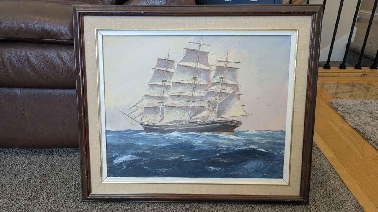 Original Bob MacDougall “Cutty Sark” Maritime Painting
