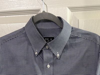 Jos.A.Bank Traveler collection long sleeve gingham button down