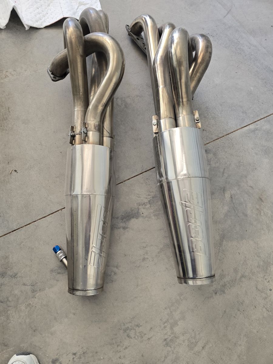Borla BBC Stainless Upswept Headers w/mufflers