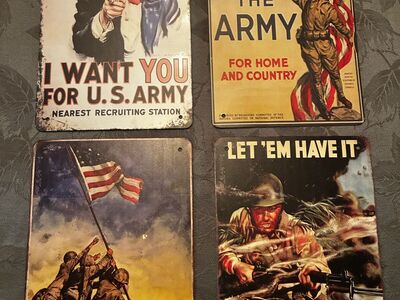 WW2 Military Metal Signs 4