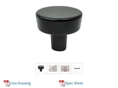 Berenson Brookridge Matte Black Round Knob