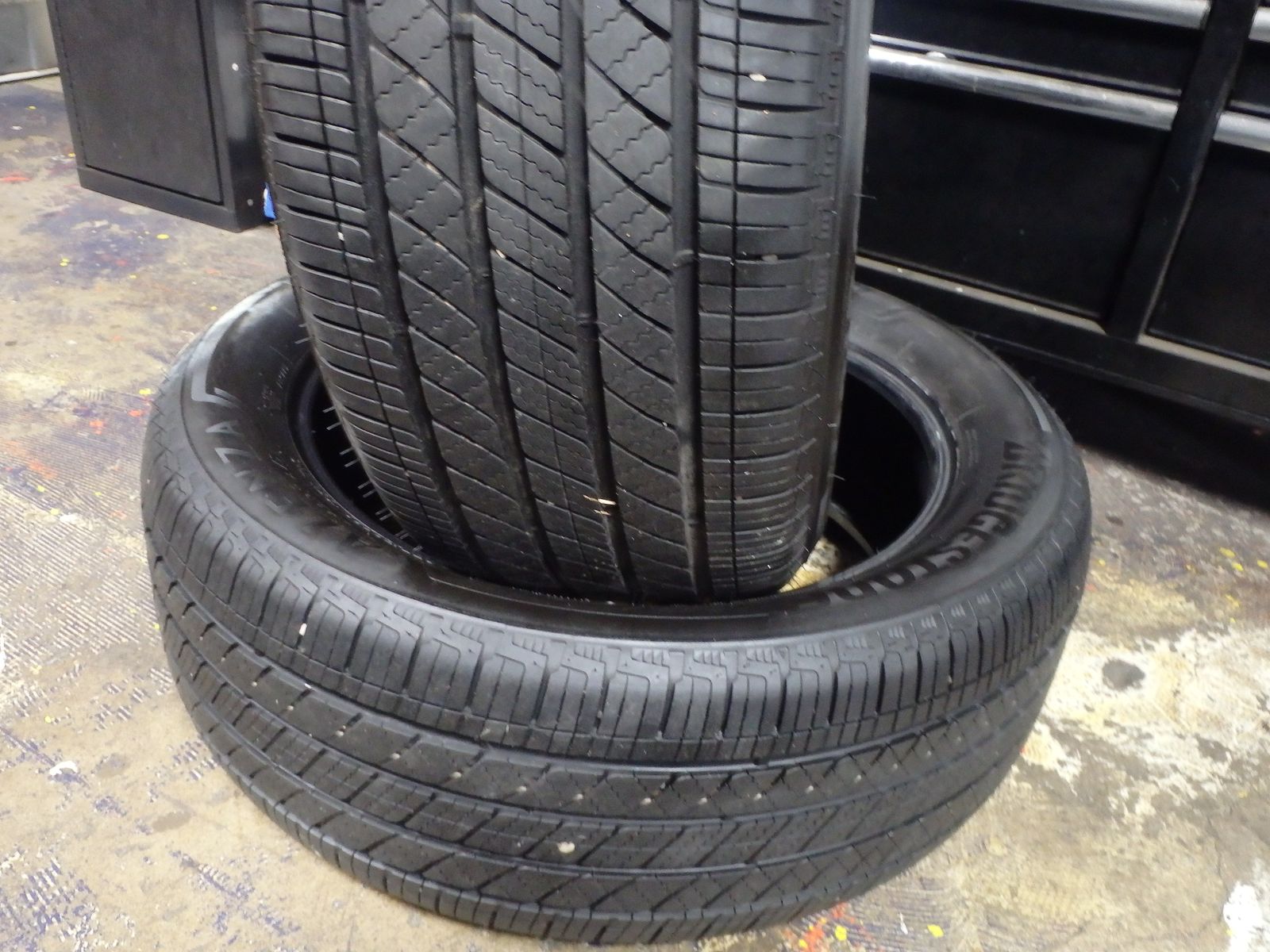 255/50R20 BRIDGESTONE ALENZA SPORT AS PAIR OF TWO USED TIRES