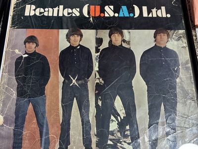 Vintage 1966 The Beatles (U.S.A.) Ltd. LP concert program Art Original