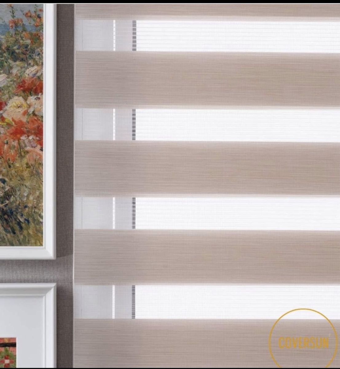 Conversin Ivorw Colour Wooden Blinds see Descript