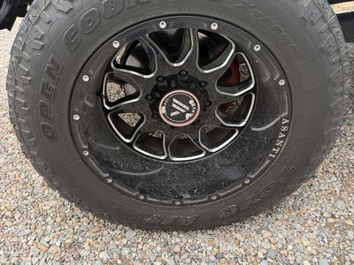 Sale or trade Open Country Toyo Tires 35x13.50R20LT with 8x170 Asanti Black Wheels - Set of 4