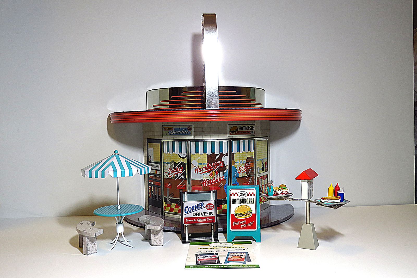 Hallmark Kiddie Car Corner Drive-In and Accessories